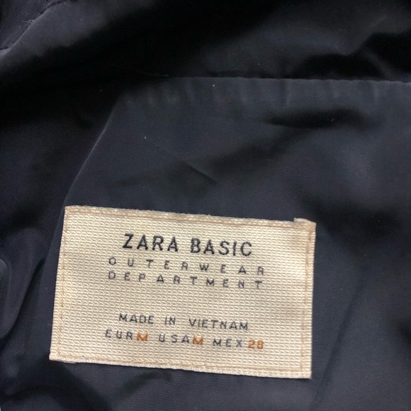 Zara Raincoat, Navy Women’s M - Picture 3 of 3